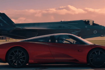 Top Gear Video of McLaren Speedtail vs F35 Fighter Jet