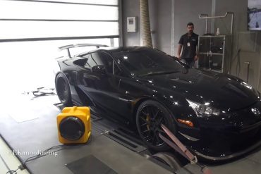 Lexus LFA Nurburgring Edition on dyno