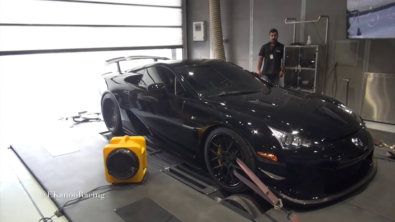 Lexus LFA Nurburgring Edition on dyno