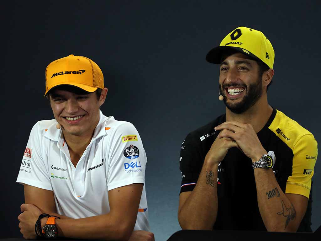 Lando Norris and Daniel Ricciardo