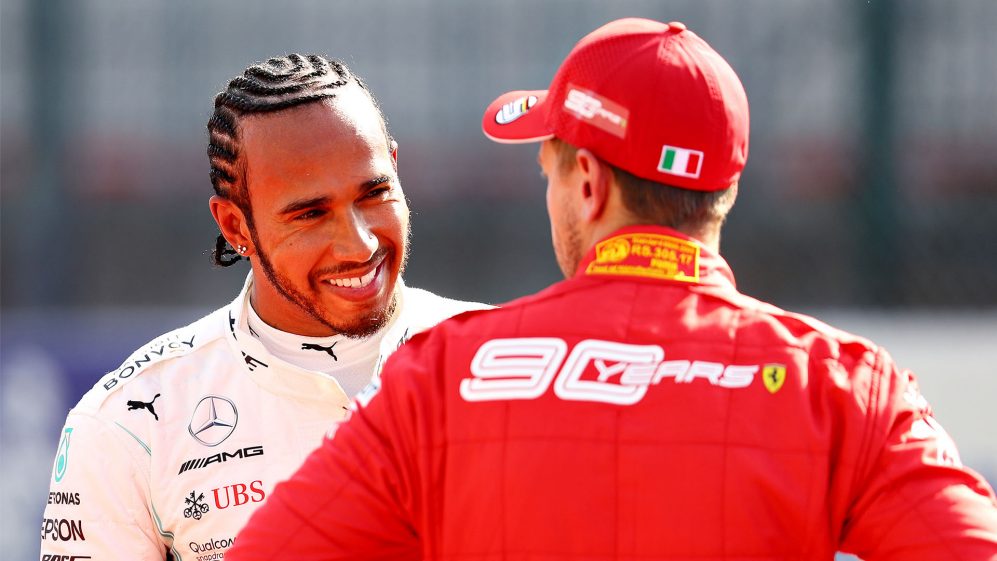 Lewish Hamilton and Sebastian Vettel