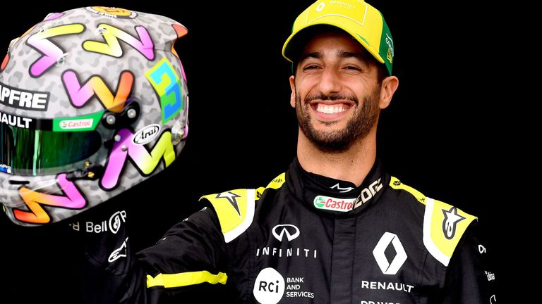 Daniel Ricciardo at the start of 2019