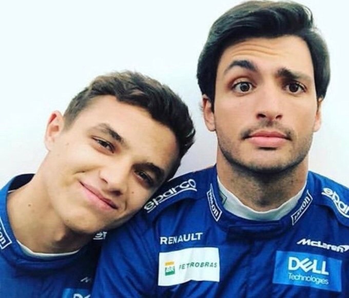 Lando Norris and Carlos Sainz