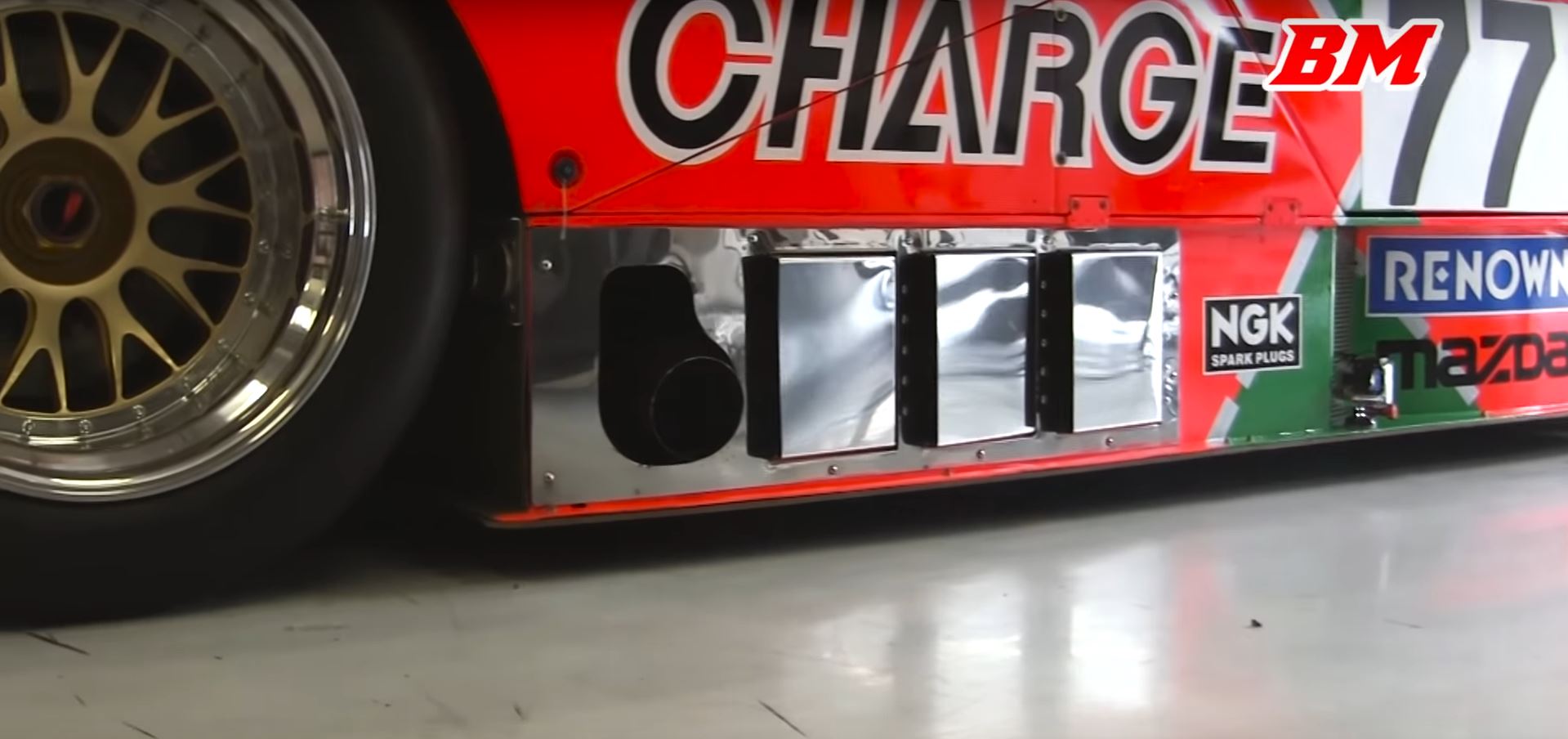 Mazda 787B exhaust