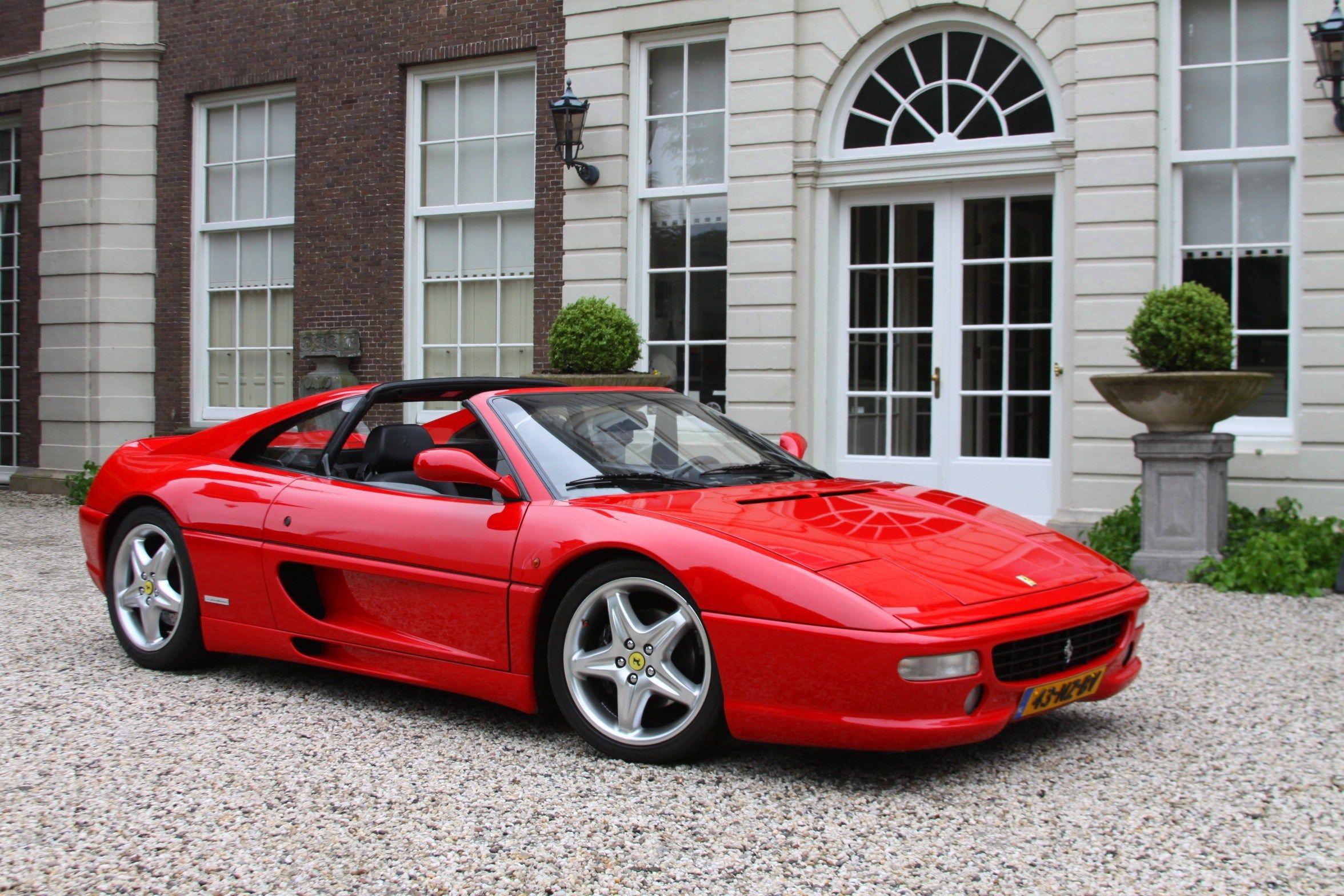 Gunmetal Ferrari 355 Wallpaper