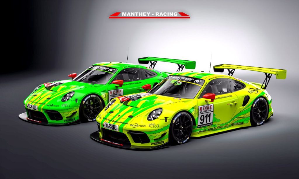 Manthey Racing Porsche 911 GT3's for ADAC 24 Hours of Nurburgring 2019