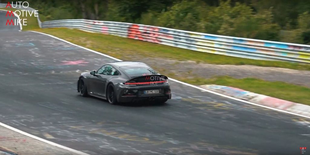 Porsche Type 992 911 GT3 Touring testing