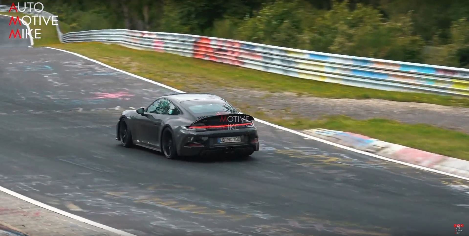 Porsche Type 992 911 GT3 Touring testing