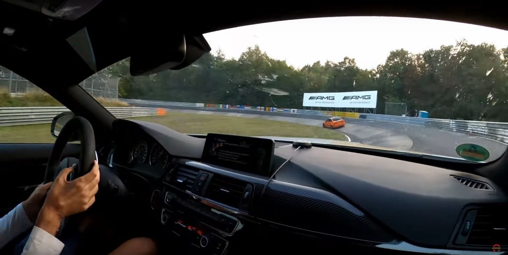 Robert Kubica driving an M4