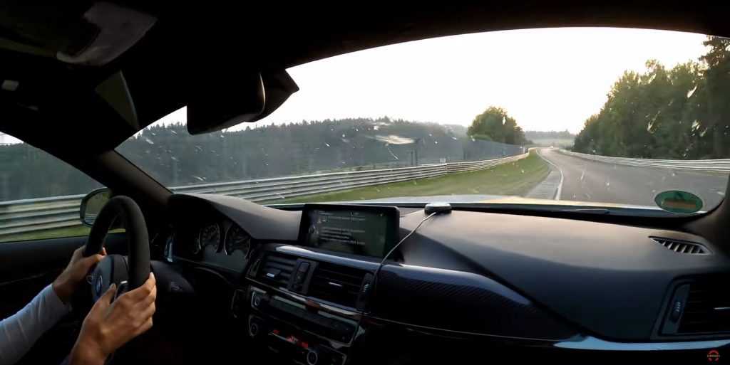 Robert Kubica driving an M4