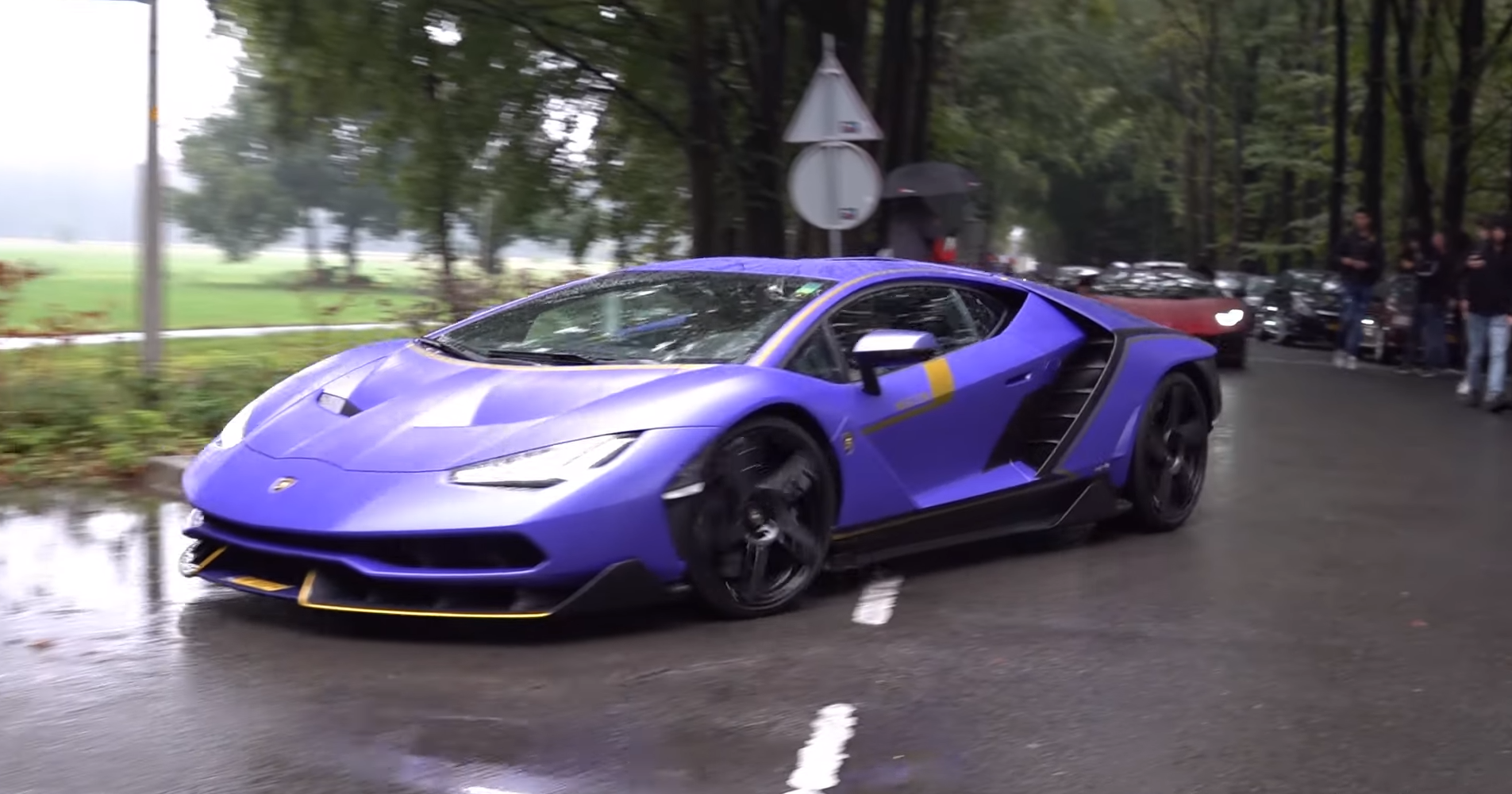 Crazy Purple Lamborghini Centenario Spotted In Netherlands Lamborghini Supercars Net