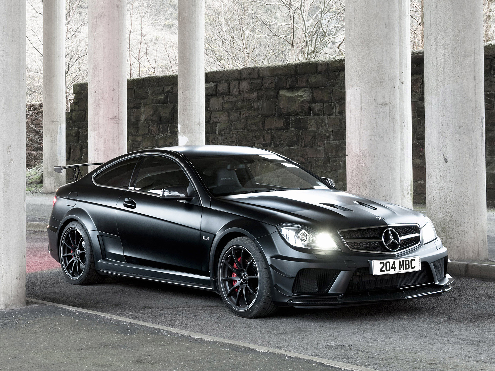 12 Mercedes Benz C63 Amg Coupe Black Wallpapers Supercars Net