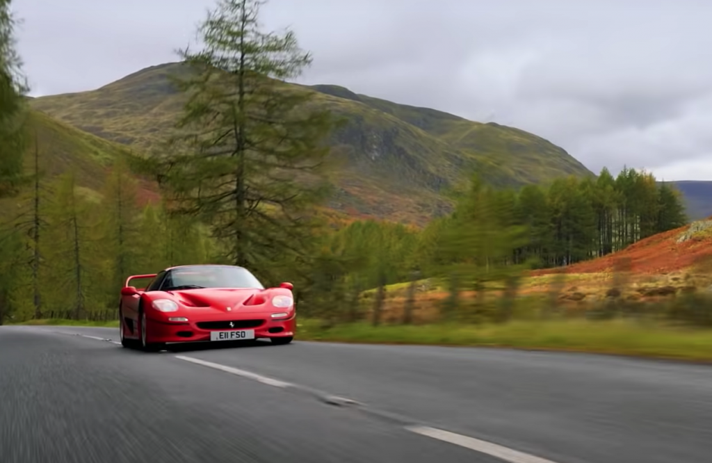 tiff needell drives a ferrari f50