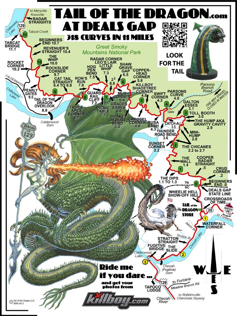 Tail of the Dragon route