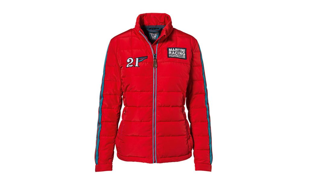 Front view of Porsche Driver’s Selection Martini Racing Jacket