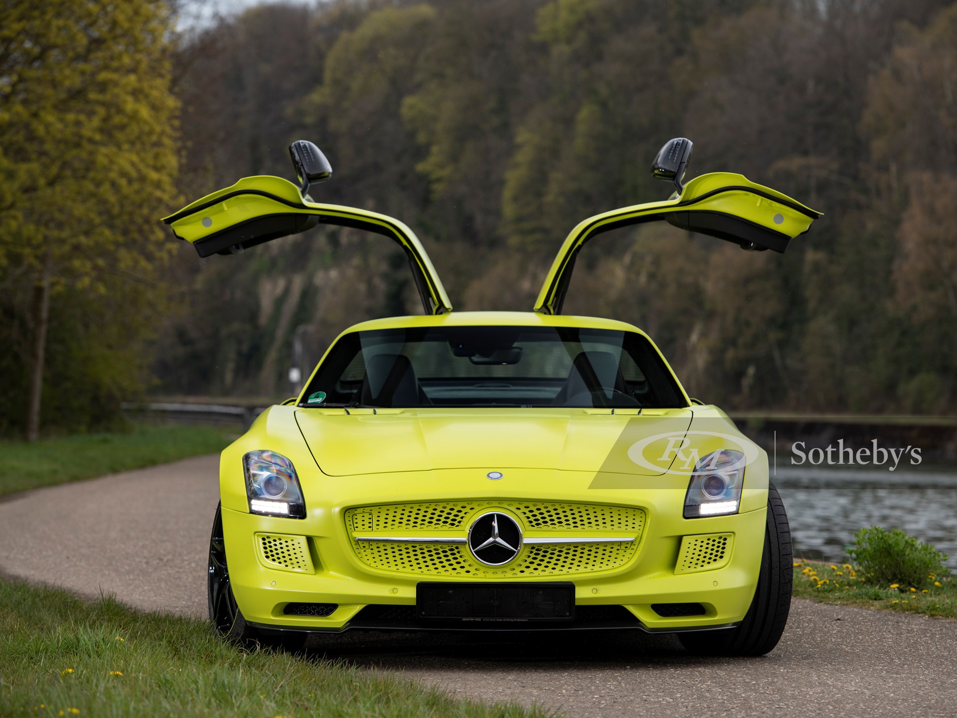 2013 Mercedes-Benz SLS AMG Electric Drive Doors Open