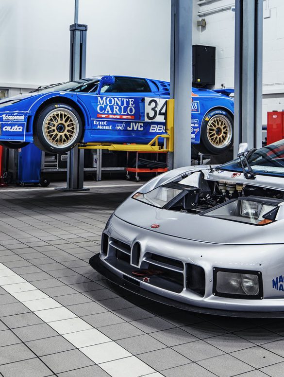 Two unique Bugatti EB110s