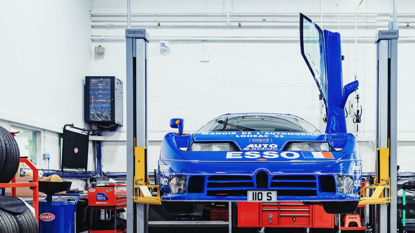 Two unique Bugatti EB110s