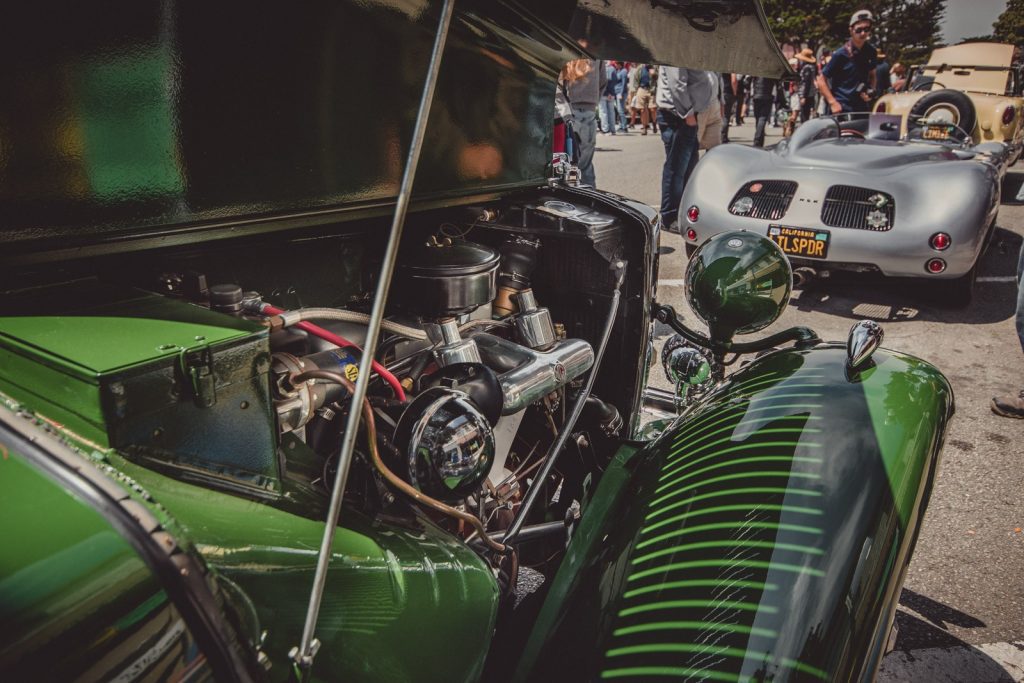 1952 MG TD and a replica 1958 Porsche 718 RSK