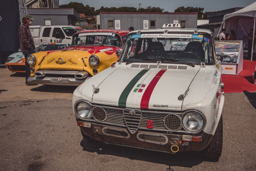 La Carrera Pan Americana racers highlighted at Laguna Seca during the RMMR 2021