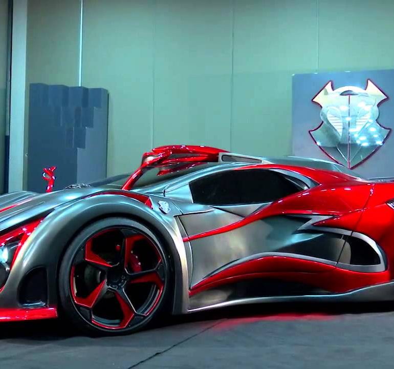 Inferno Exotic Car on showroom floor