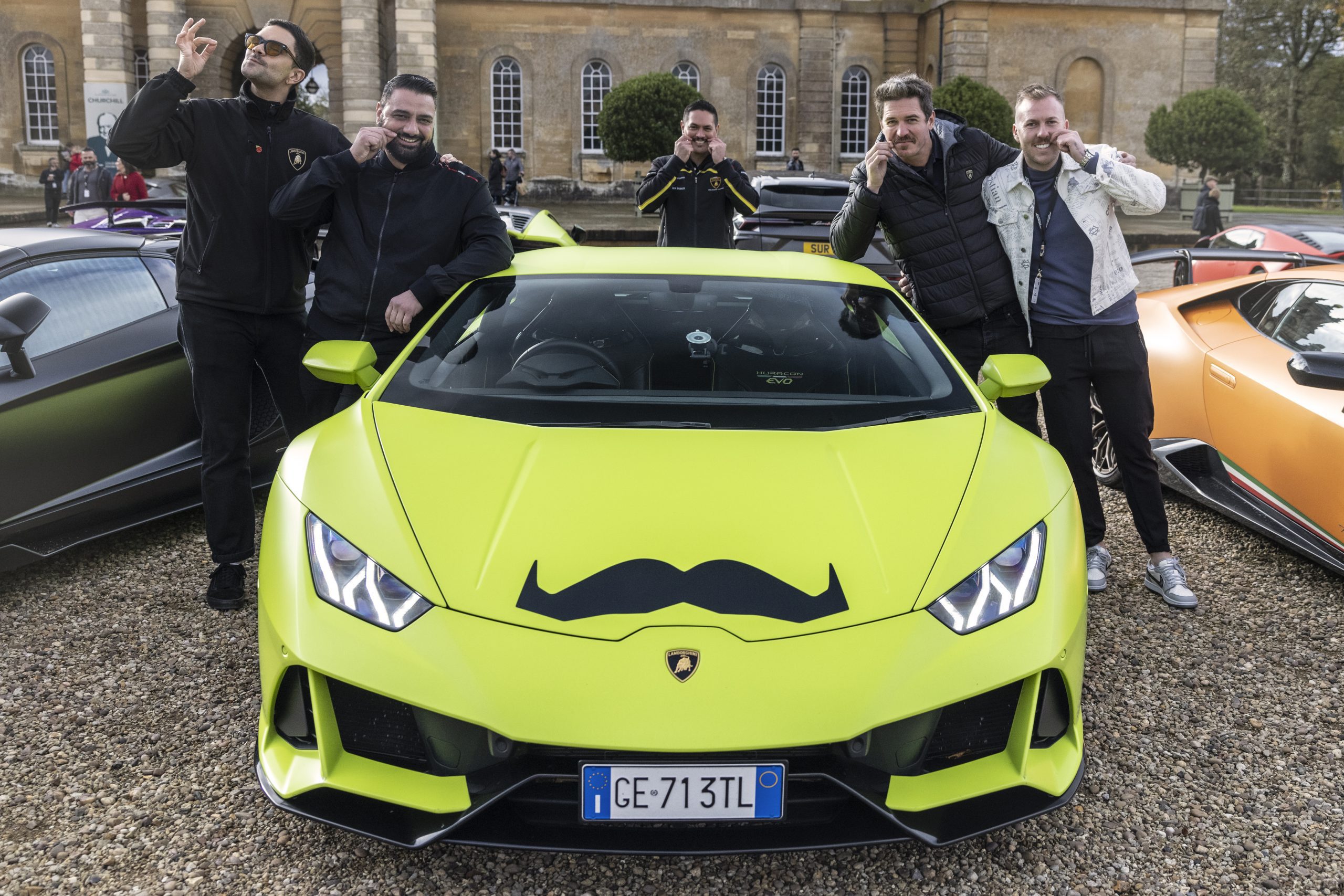 Lamborghini Movember bull run