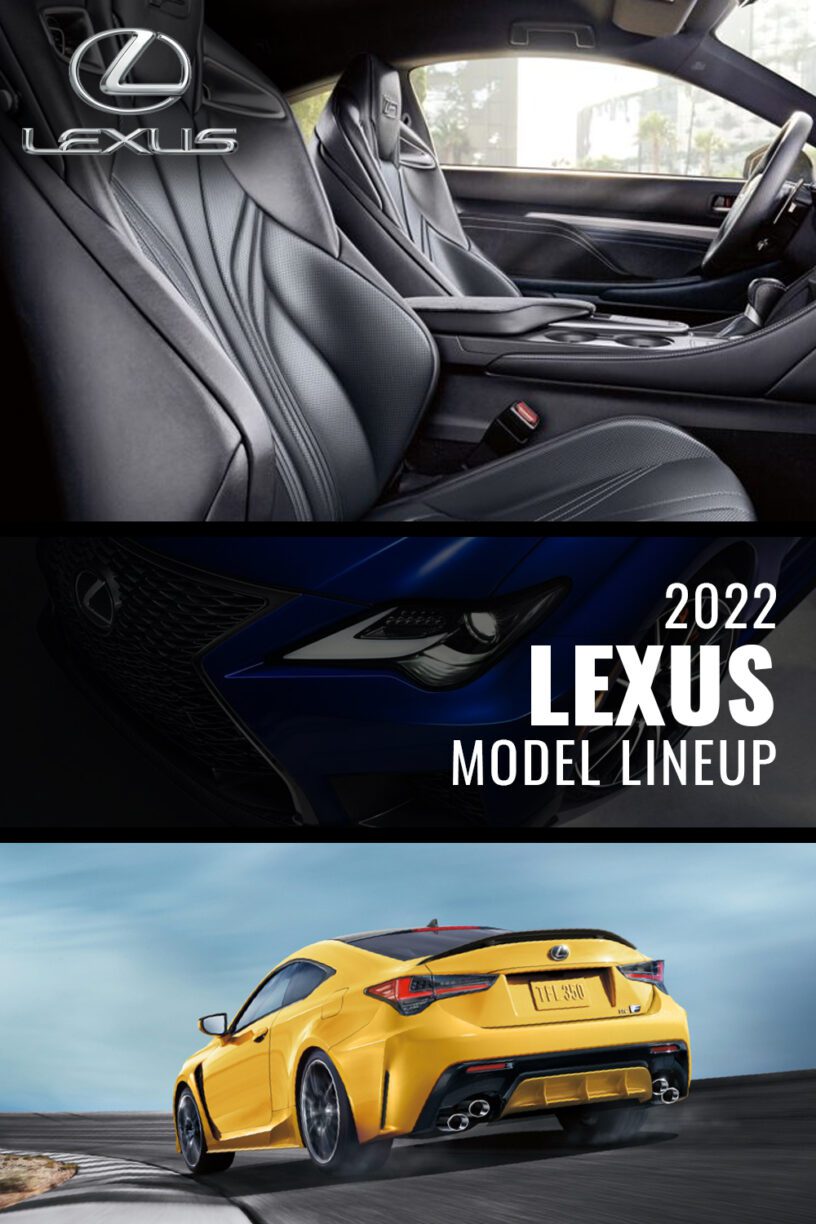 2022 Lexus Model Lineup