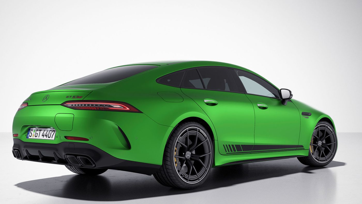 Finally, the Mercedes-AMG GT 63 S E PERFORMANCE can be ordered