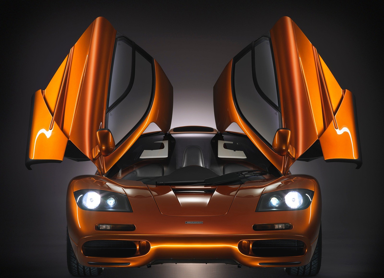 McLaren F1 with its butterfly doors
