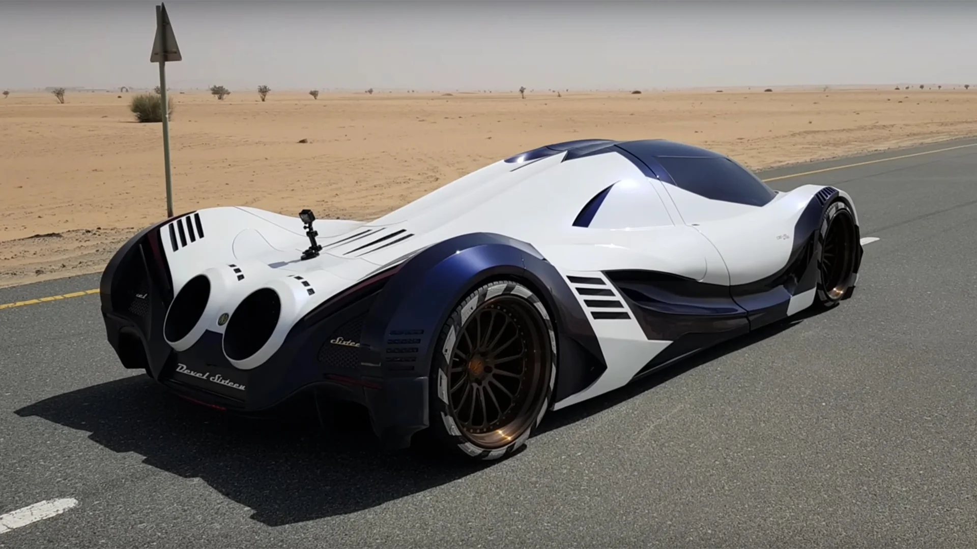 Devel Sixteen out testing in the desert