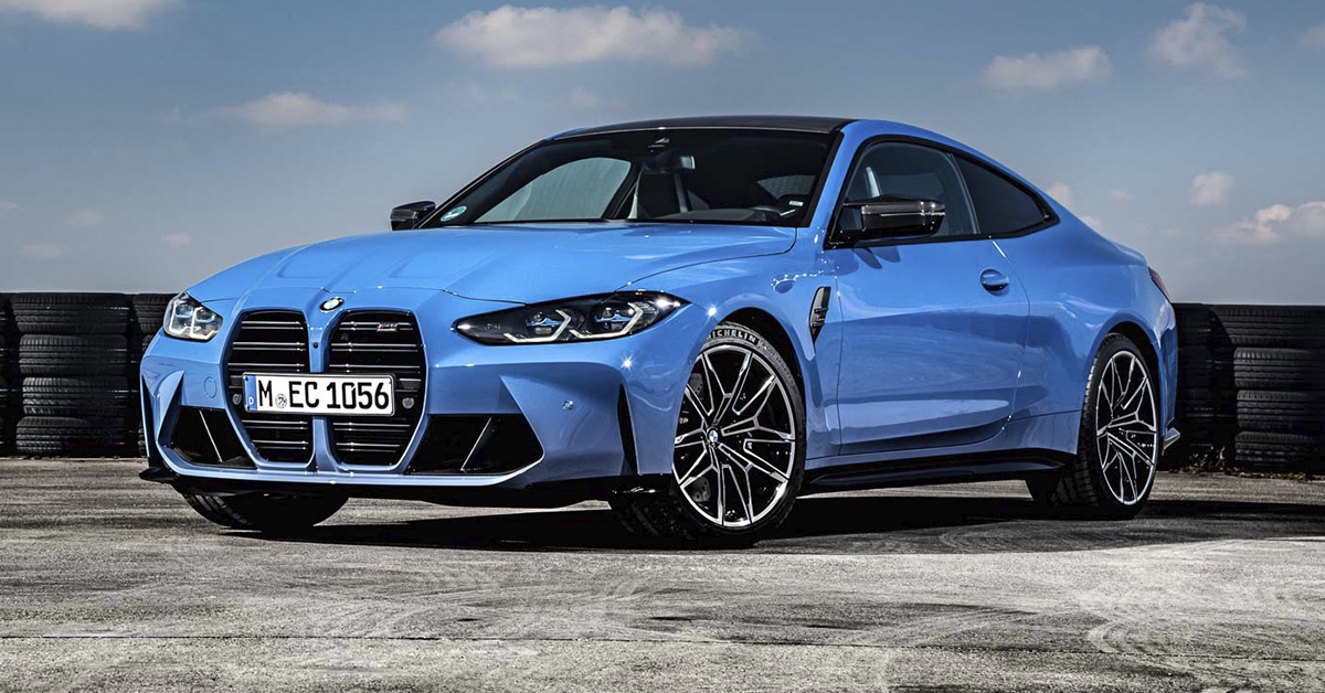 Blue BMW M4 50th anniversary