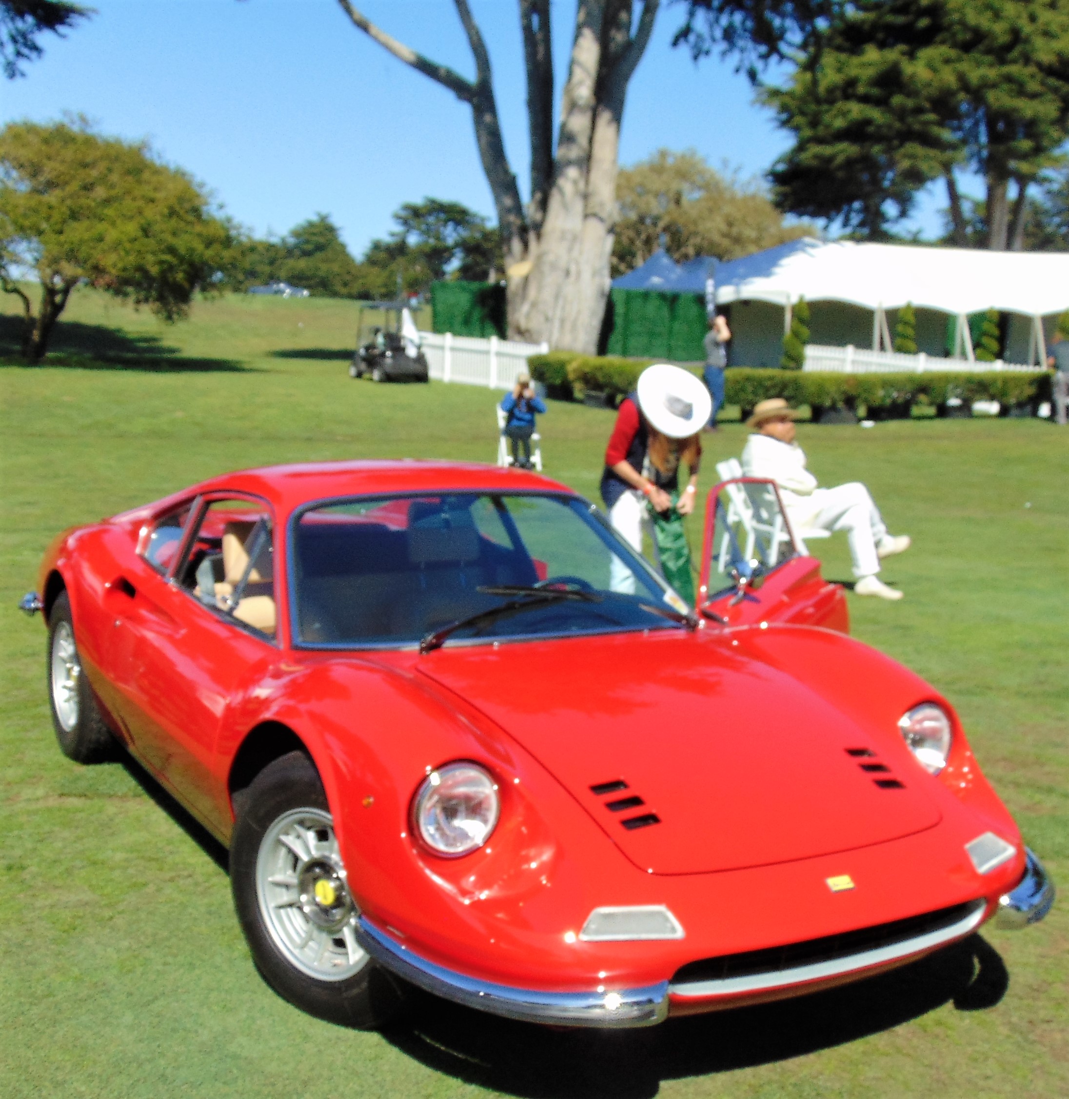 Front view of a Dino Ferrari