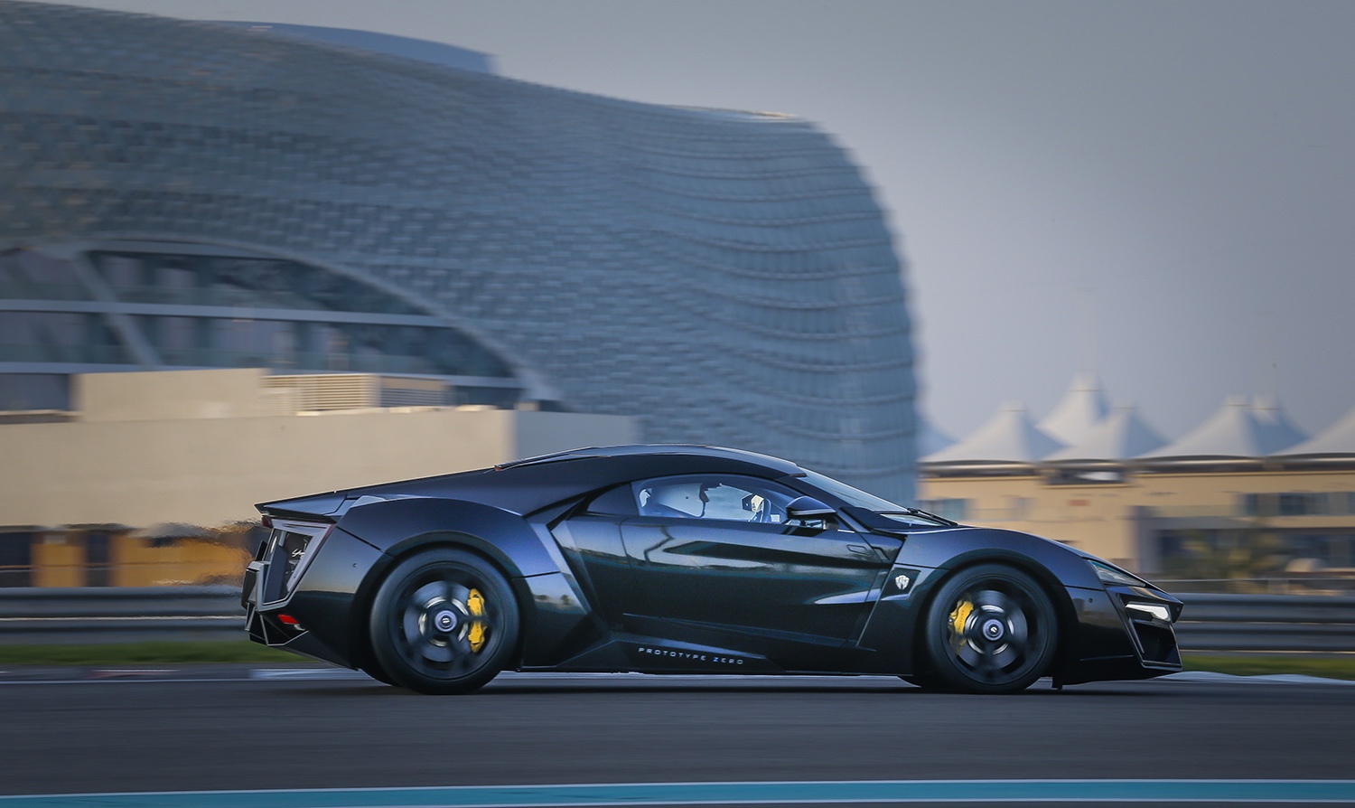 The Lykan Hypersport at the Yas Marina Circuit, Abu Dhabi