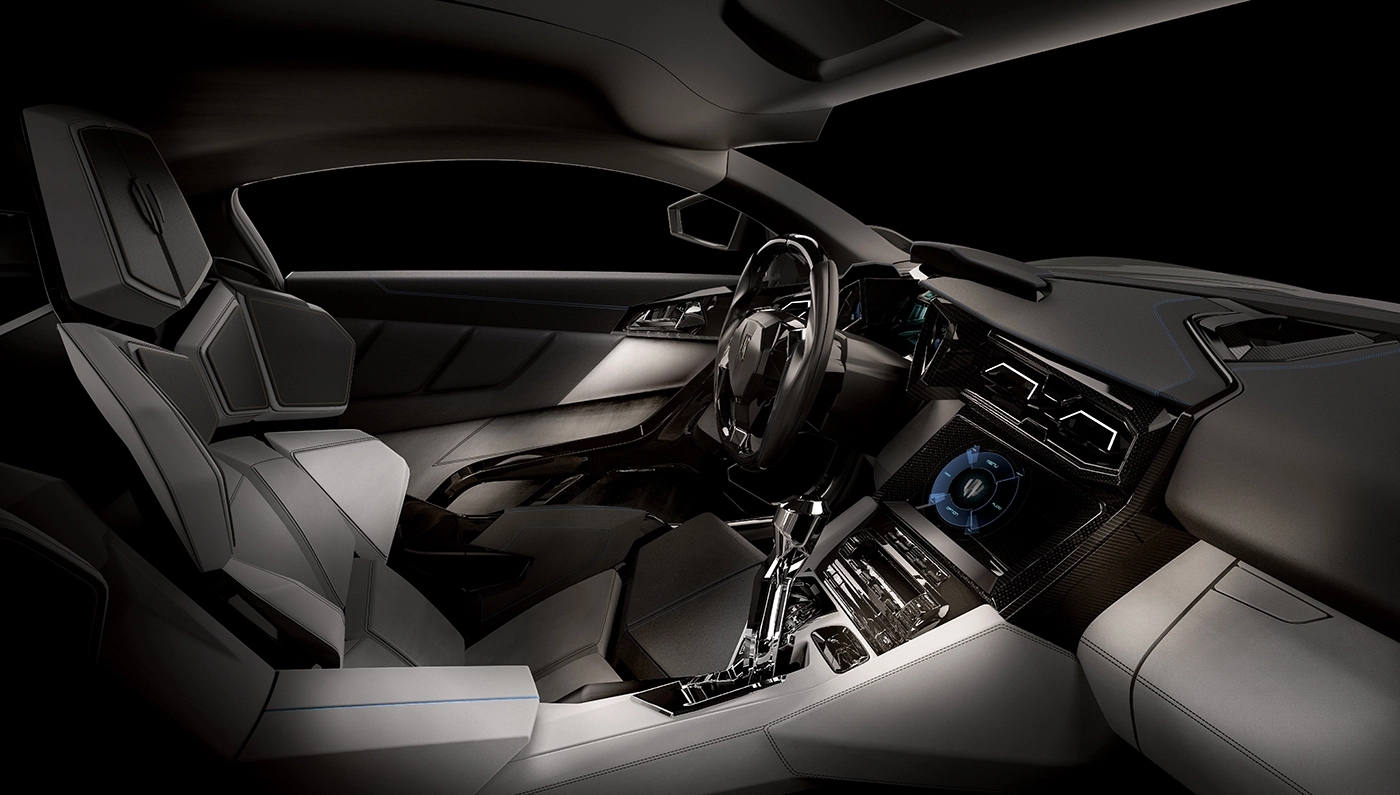 Lykan interior with holographic infotainment system