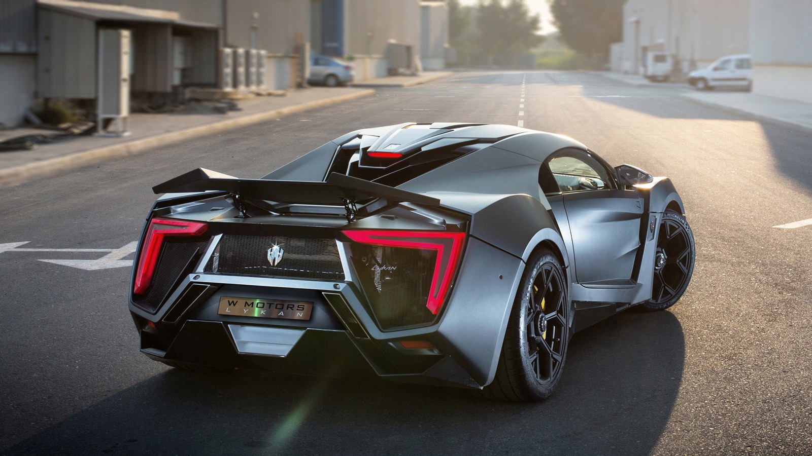 Rear of Lykan Hypersport on city street