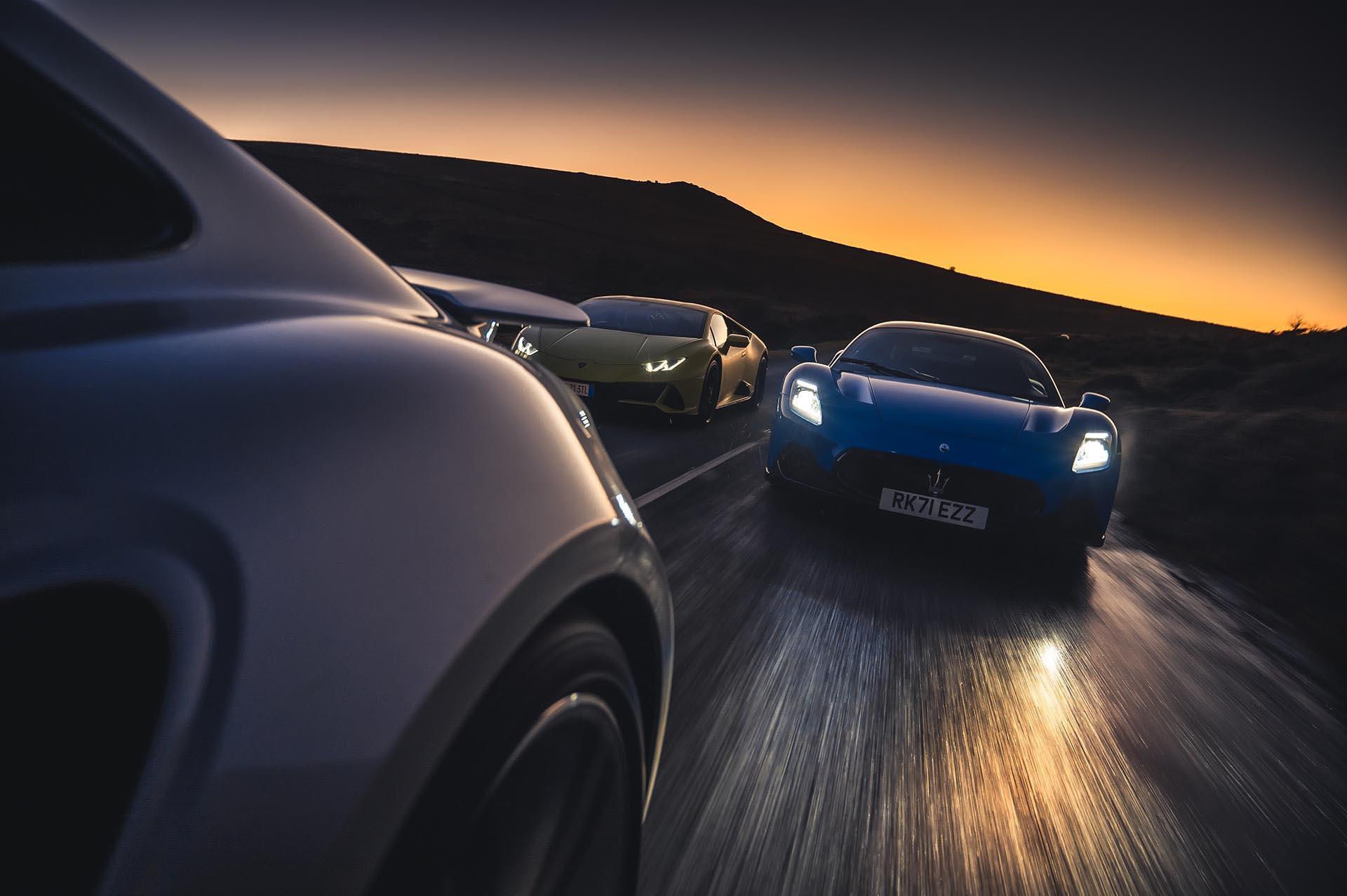 The Maserati MC20 with some of its biggest rivals