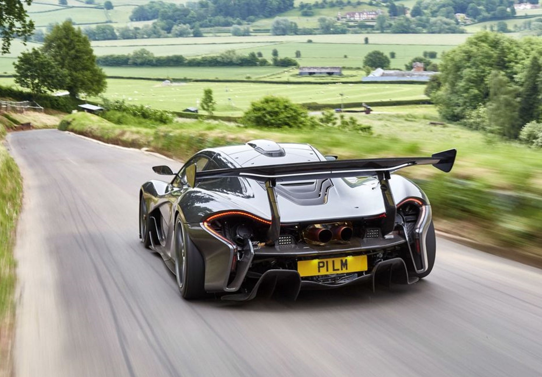 The McLaren P1 LM is a track-only P1 GTR modified for road use.