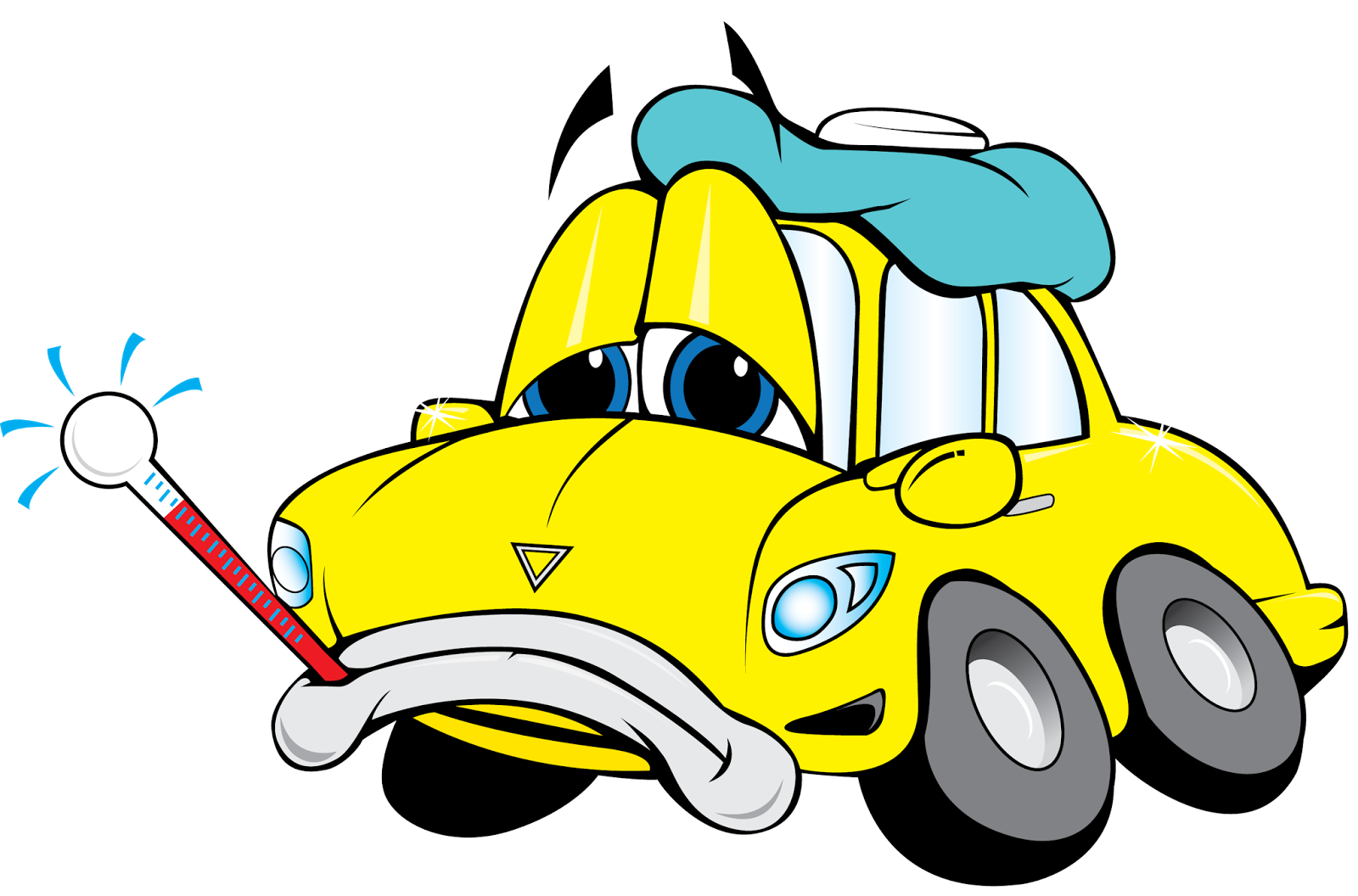 Cartoon lemon car