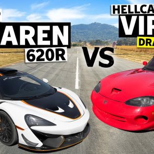 All Stock McLaren Takes On A Crazy Dodge Viper