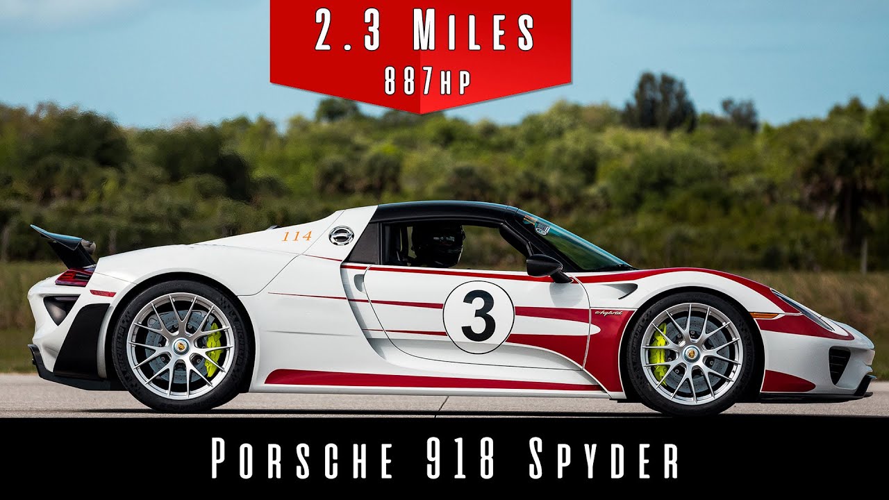 Watch This 2015 Porsche 918 Spyder Break The 200-MPH Barrier