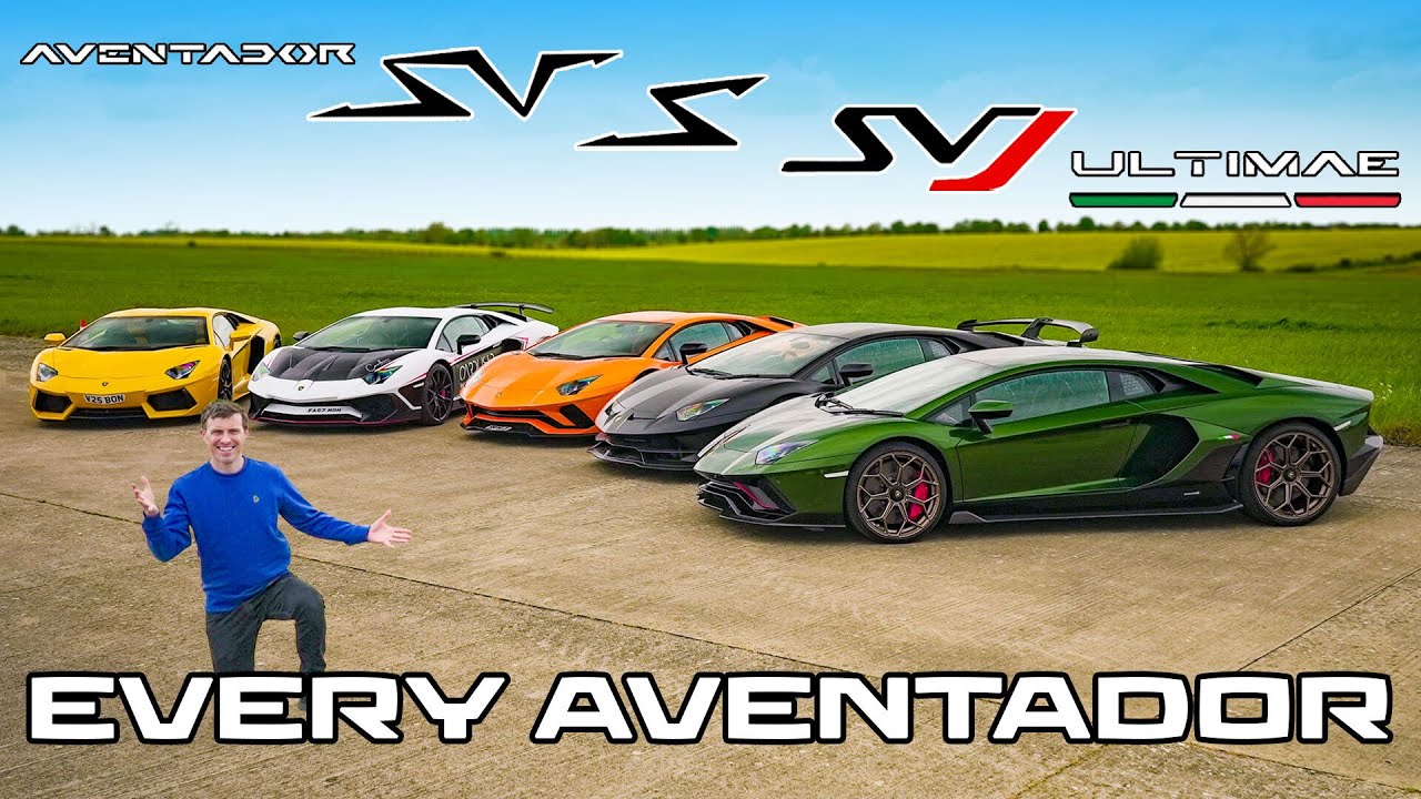 Testing Every Lamborghini Aventador's Quarter Mile Time