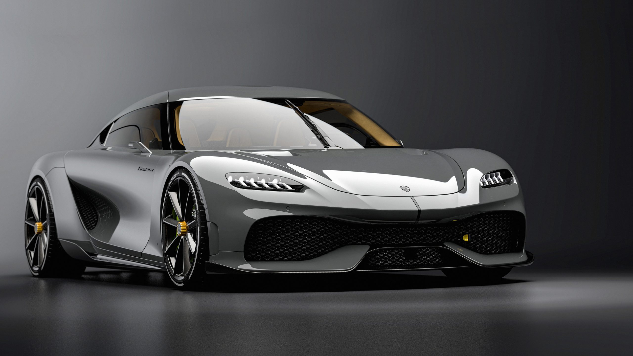 Front angled view of the Koenigsegg Gemera