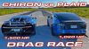 Bugatti Chiron Takes On A Tesla Model S Plaid