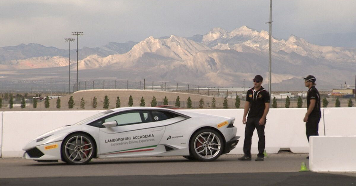 Photo of a the Lamborghini driving school