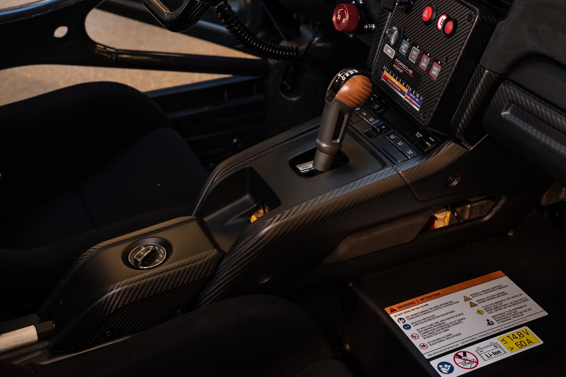 Interior of a Gulf-liveried 2019 Porsche 935