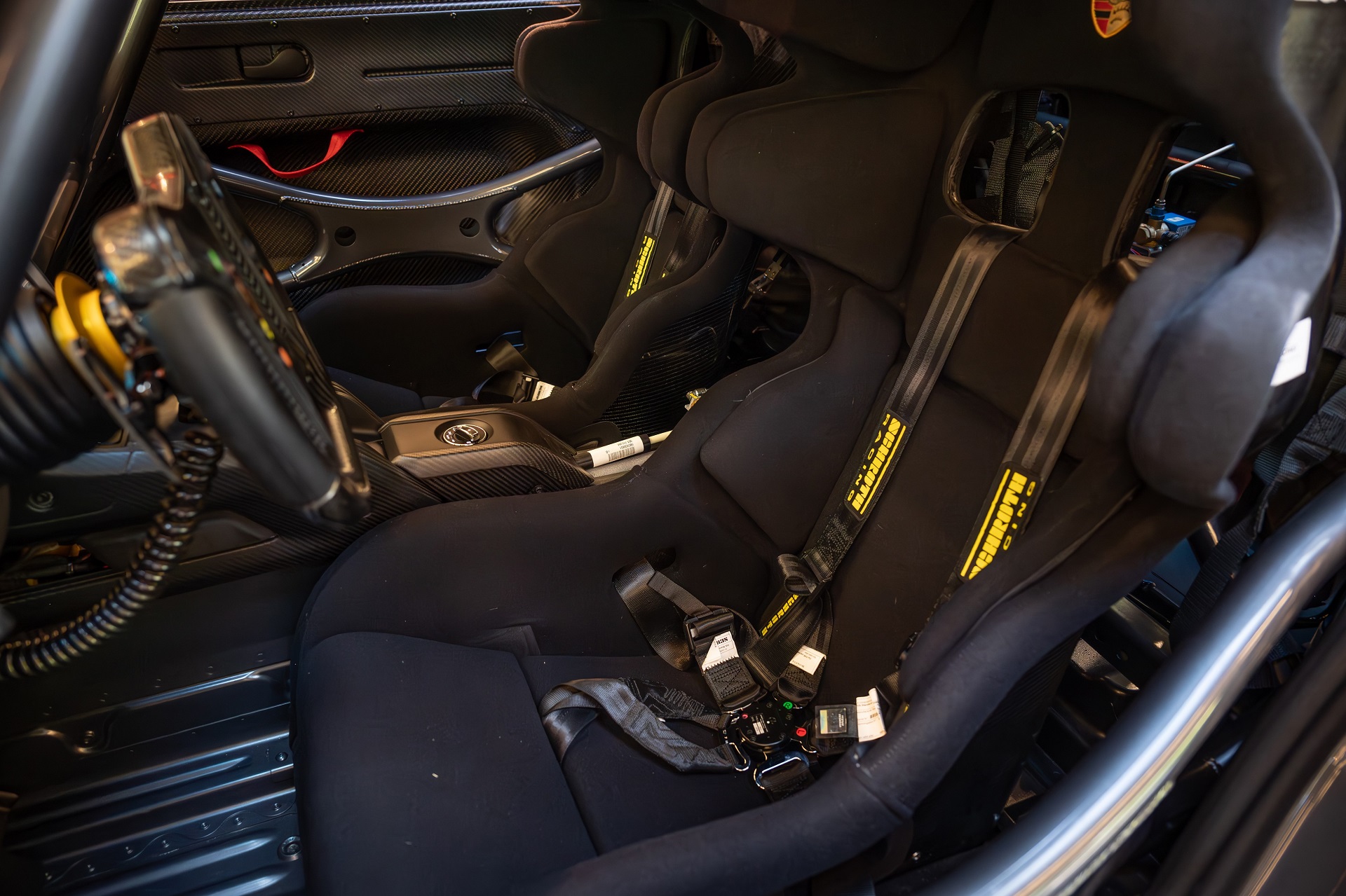 Interior of a Gulf-liveried 2019 Porsche 935