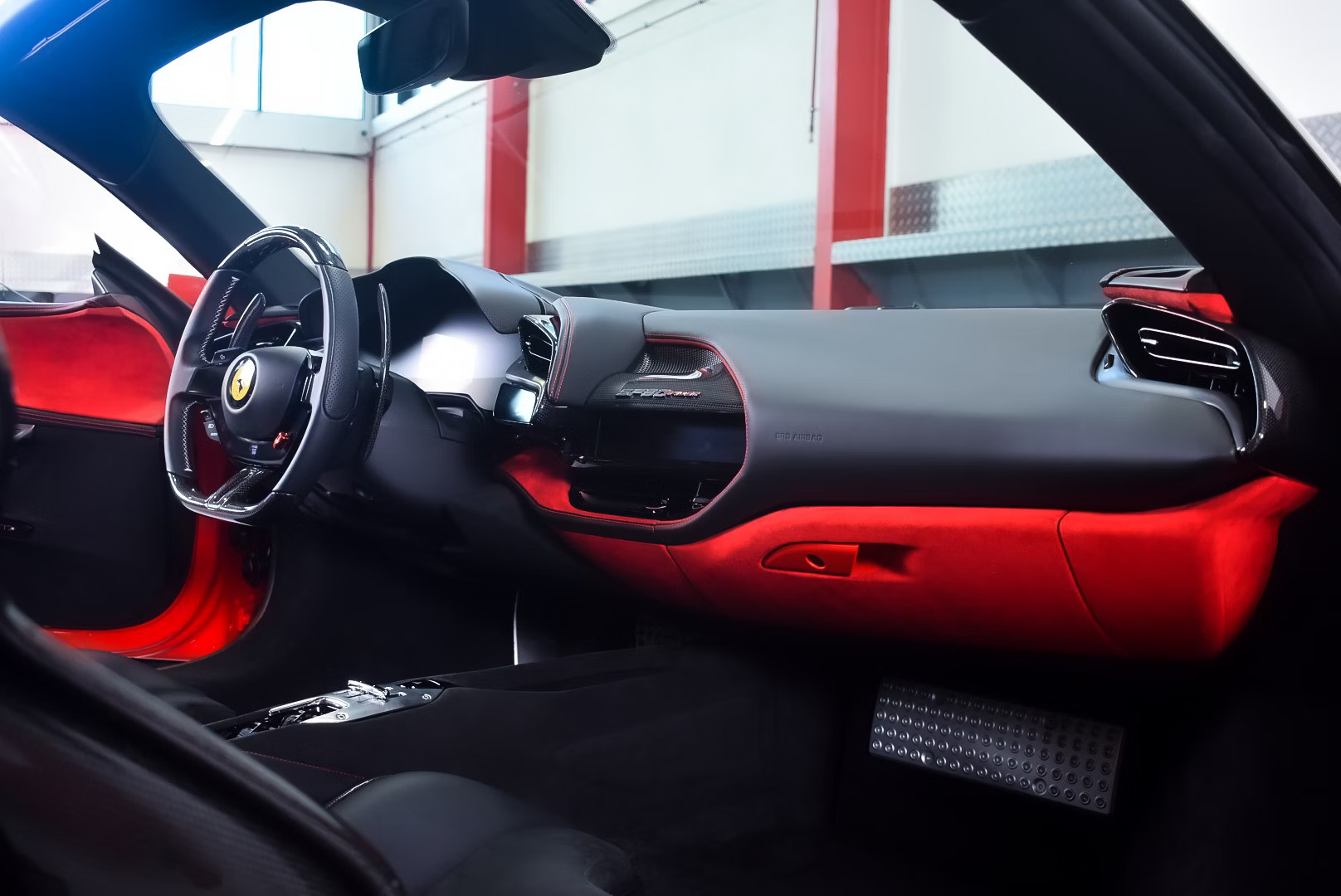 Interior-of-a-2022-Rosso-Corsa-Ferrari-SF90-Spider