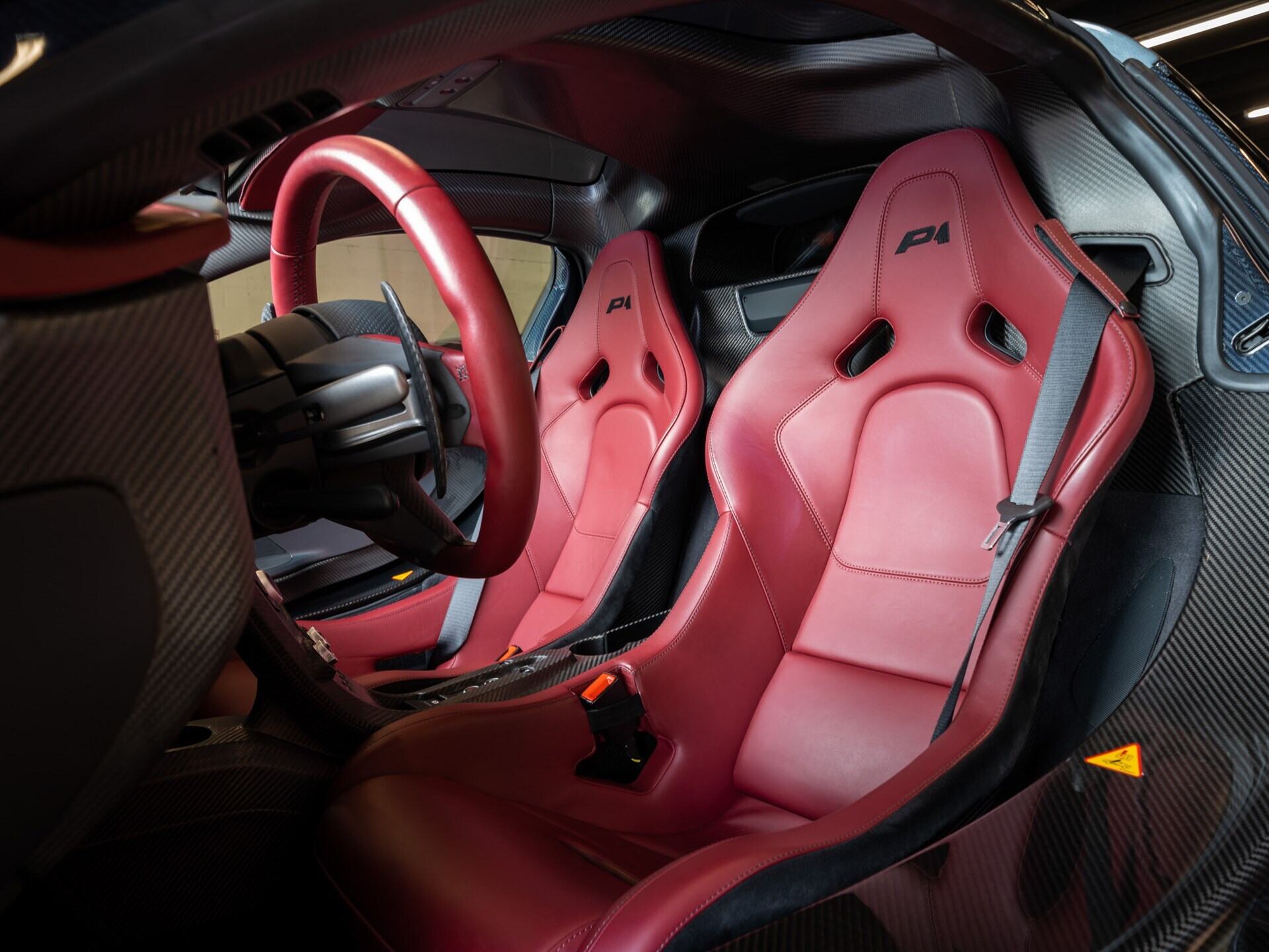 interior of a grey 2015 McLaren P1