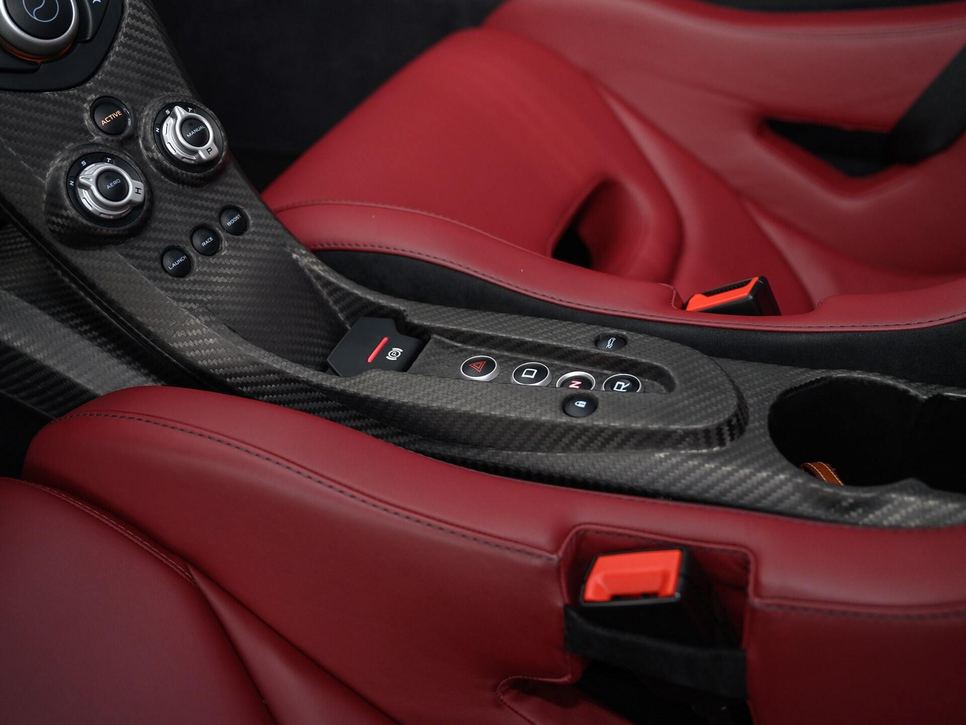 interior of a grey 2015 McLaren P1