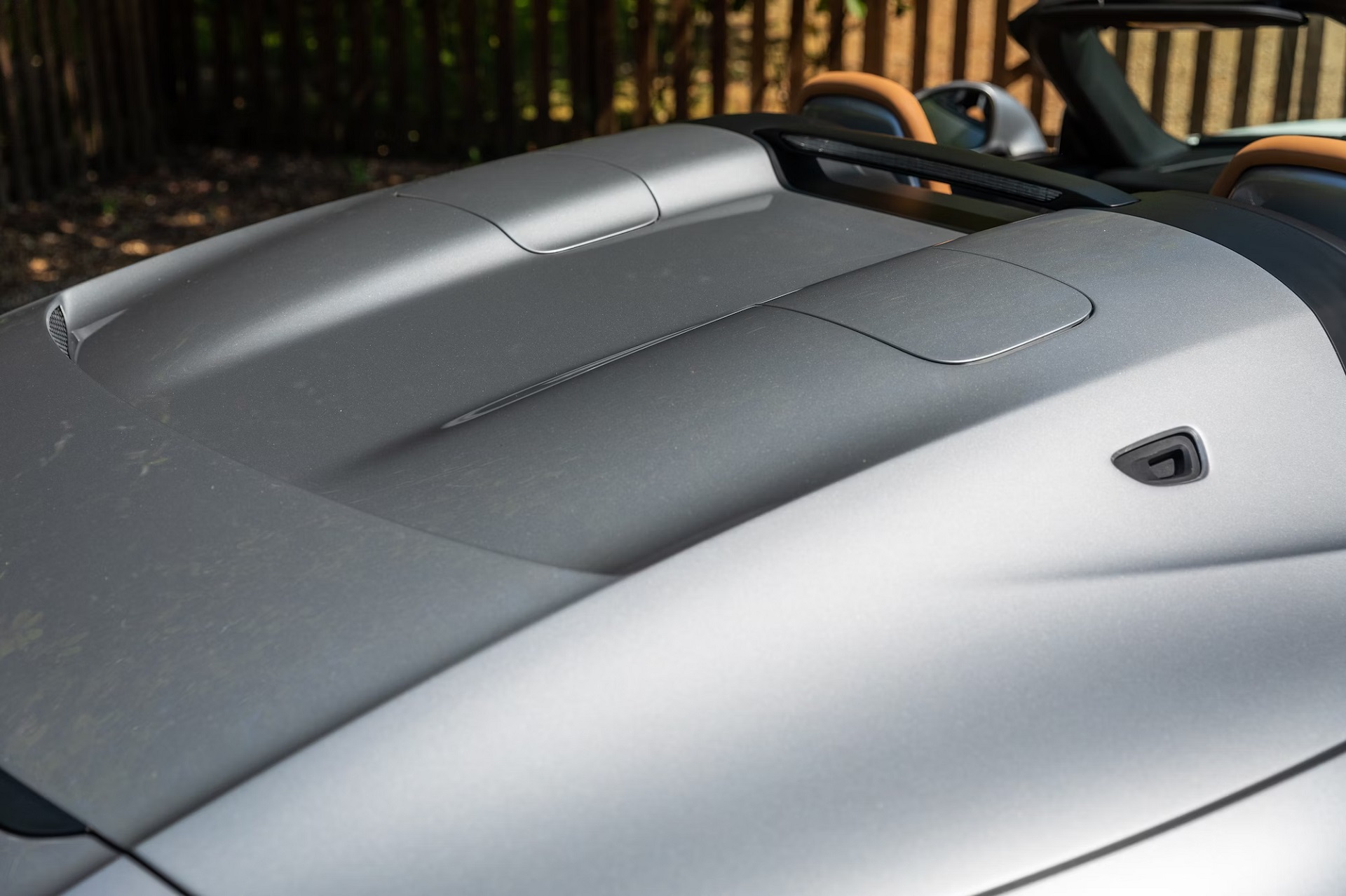 the 'humps' behind the cabin of a 2019 Porsche 911 Speedster with Heritage Design Package